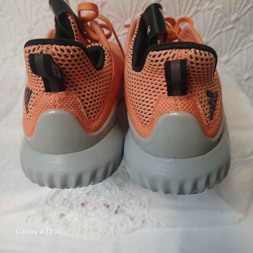 Adidas Alpha Bounce 3 Atheletic Men Size 10 Peach and Black Sneakers - Picture 11 of 14
